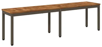 Obrázok produktu pre vidaXL Záhradná lavička, 161 x 35 x 45 cm, masívne drevo akácie, prírodná farba a farba kávová