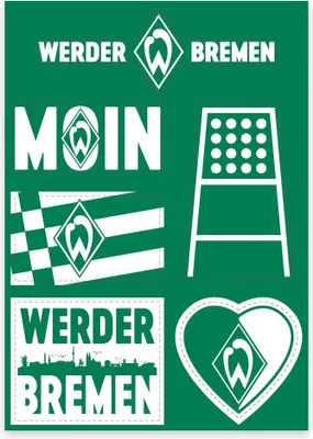 Produktbild von SV Werder Bremen Aufkleberkarte „Werder"