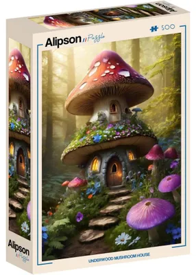 Produktbild von ALIPSON Puzzle Pilzhä uschen im Wald, 500 Teile