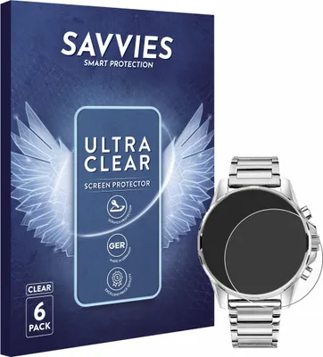 Produktbild von 6x Für Tommy Hilfiger 1791788 Schutzfolie Savvies Displayschutz Display Schutz Folie Klar Transparent
