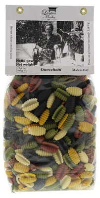Produktbild von Pasta l'Antica Madia Gnocchetti 5 Farben, 500 g – Bunte, hochwertige Gnocchetti