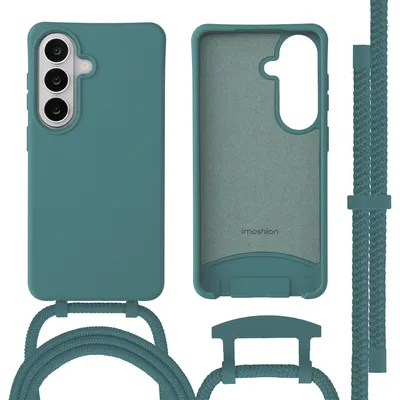 Immagine prodotto di Custodia posteriore imoshion Color con cordino rimovibile e MagSafe per Samsung Galaxy S26 - Verde scuro
