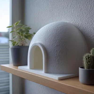 minimalistische Iglu-Regalfigur – Decords Dekorationsfigur, Produktansicht 1