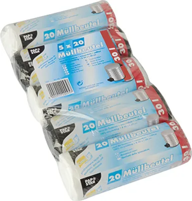 Produktbild von PAPSTAR Mülleimerbeutel HDPE 20 Liter mintgrün