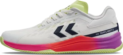 Produktbild von Hummel HB TopFlight Pro Indoor Hallenschuhe Sportschuhe Handballschuhe weiss/bunt 230728-9485, Schuhgröße:45 EU