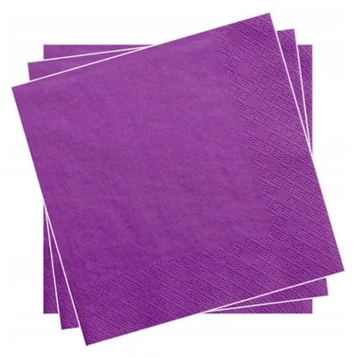 Produktbild von 3-lagige Servietten 20 Stück lila (Dunkelviolett)