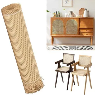 Zdjęcie produktu dla Taśma z plecionej rattanu – wodoodporna i oddychająca – 2 m x 40 cm