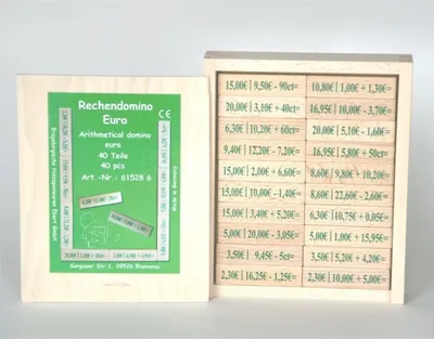 Produktbild von Ebert 615286 Rechendomino Euro