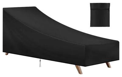 Zdjęcie produktu dla Pokrowiec na leżak ogrodowy, wymiary 210x75x40/80 cm, materiał Oxford, wodoodporny, ochrona przed promieniowaniem UV, odporny na wiatr