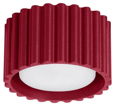 Image de Plafonnier AURA 1 bordeaux Gx53 1xGx53 10W aluminium 6x10x10cm Sollux Lighting