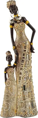 Produktbild von Afrikanerin mit Kind 11 x 31 cm Mutter Tochter Afrika Frauen Figur