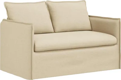 Image de vidaXL Canapé Crème 136 x 82 x 85 cm Tissu