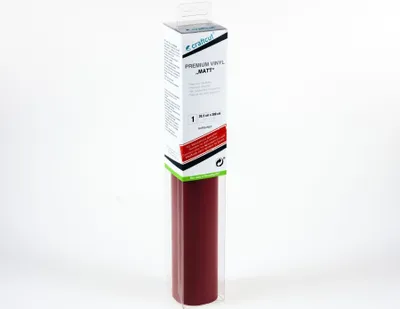 Produktbild von craftcut M28 Plotterfolie matt BURGUNDY 30,5 x 300 cm