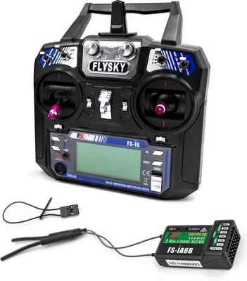 Produktbild von Flysky FS-i6 AFHDS 2A 2,4 GHz 6kanálový vysílač rádiového systému pro RC vrtulníky s 6kanálovým přijímačem FS-iA6B PPM výstup s připojením iBus