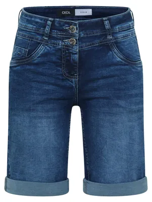 Produktbild von Cecil (304) NOS Scarlett Shorts Mid Blue, mid blue used wash 10235 10235 33