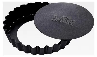 Produktbild von Birkmann Tarteförmchen, Ø 10 cm, 6 Stück, mit Hebeboden, Antihaftbeschichtung, mit Rezept