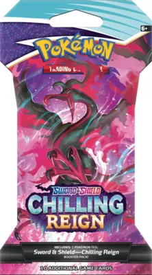 Produktbild von Pokémon SWSH06 - Chilling Reign Sleeved Booster einzeln - englisch