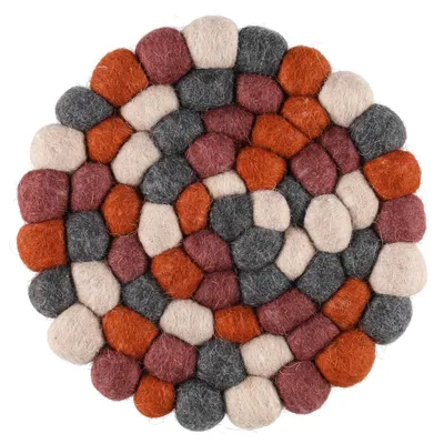 Produktbild von Dekorative Unterlage aus Wollkugeln PIHLA, Ø 20 cm