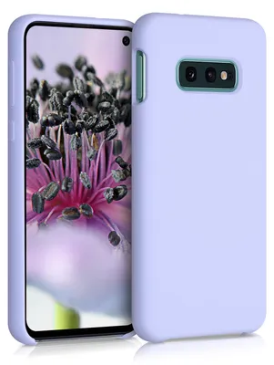 Produktbild von kwmobile Handyhülle für Samsung Galaxy S10e Hülle - Case Silikon - Kabelloses Laden - Schutzhülle Cover in Pastell Lavendel