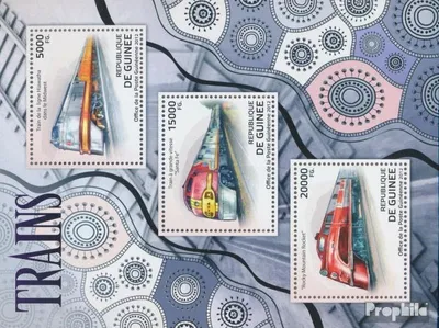 Produktbild von Briefmarken Guinea 2012 Mi 9288-9290 Kleinbogen (kompl. Ausgabe) postfrisch Züge