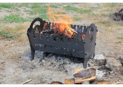 Produktbild von Grill Mangal Camping – Klappbarer Outdoorgrill 2mm Stahl