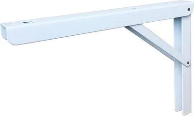 Produktbild von Verstellbare Inklapconsole aus weißem gepoederkohlestahl