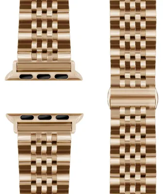 Produktbild von Trivo Edelstahl Armband für Apple Watch SE/10/9/8/7/6/5/4/3/2/1, Metall Ersatzarmband Rostfrei, 38/40/41/42mm - Champagner Gold