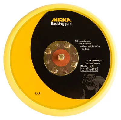 Produktbild von MIRKA MIRKA KLETT-Teller medium Ø 150 mm ungelocht 5/16“ Gewinde Klett (1 St)