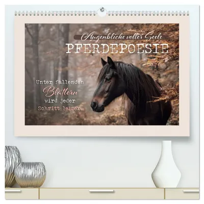 Produktbild von Pferdepoesie - Augenblicke voller Seele (hochwertiger Premium Wandkalender 2027 DIN A2 quer), Kunstdruck in Hochglanz