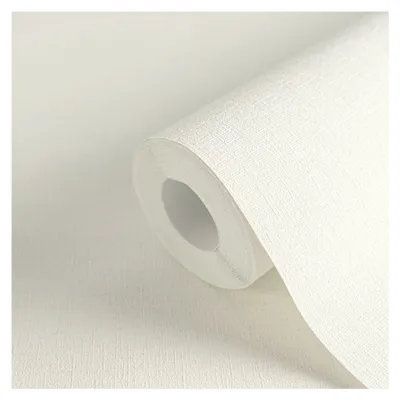 Produktbild von A.S. Création Vliestapete Colourful World 10,05 x 0,53 m Uni Weiß leicht strukturiert