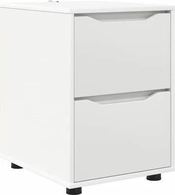 Immagine prodotto di vidaXL Armadio portaoggetti bianco 40 x 48 x 57 cm Materiale a base di legno