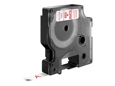 Image de DYMO D1 Standard - Red on White - 9mm ruban d'étiquette
