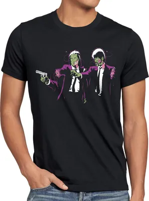 Produktbild von style3 Zombie Fiction Herren T-Shirt pulp dvd blu-ray tarantino quentin dead walking