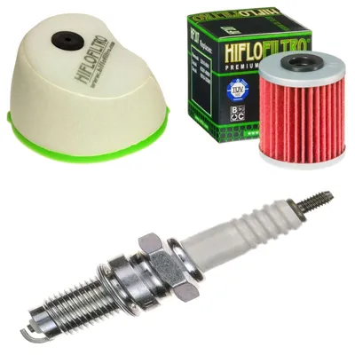 Obrázok produktu pre Servisná sada pre Suzuki RM-Z 250 (2004–2006) – vzduchový filter, olejový filter, zapaľovacia sviečka od pamoto –