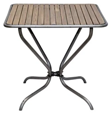 Produktbild von Casa Padrino Nostalgie Gartentisch im Jugendstil, Braun, 80 x 80 x H. 75 cm