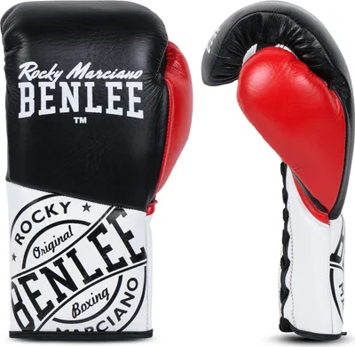 Produktbild von Boxhandschuhe aus Leder CYCLONE Black/Red/White 10 oz R BENLEE