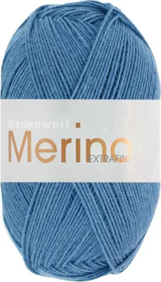 Produktbild von Lana Grossa - Meilenweit 100g Merino Extrafine uni 2448 blau