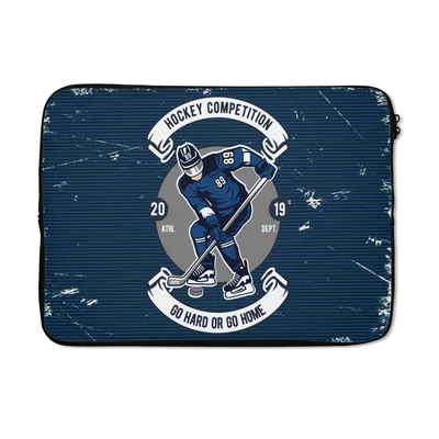 Produktbild von MuchoWow® Laptop Hülle 14 ZollEishockey - Retro - Zitat Laptoptasche - Laptoptasche - Stoßsicher - Schutzhaube