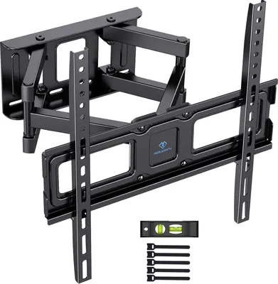 Image de Support TV mural 26-65 pouces pivotant et inclinable jusqu'à 45kg