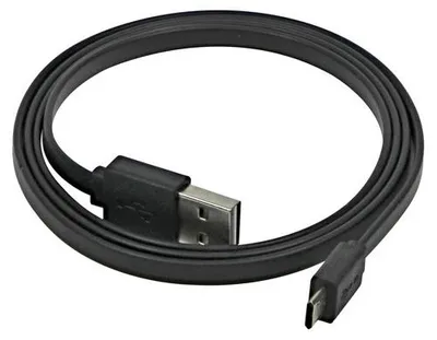 Image de Câble USB (2.0), USB A (M) réversible - microUSB réversible (M), 0.3m, plat, noir, réversible