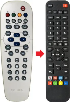 Produktbild von Fernbedienung passend für PHILIPS 631020092021 | RC1933501201 | RCLE011