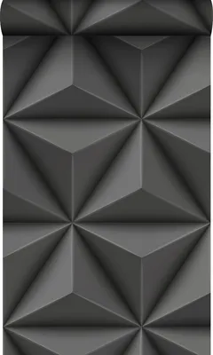 Produktbild von Origin Wallcoverings Tapete 3D-Muster Dunkelgrau 53 cm x 10.05 m