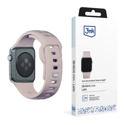 Zdjęcie produktu dla 3MK 5903108565622, Pasek od zegarka, Apple, Watch serie 1/2/3/4/5/6/7/8/9/SE/Ultra, Silikon, Stal nierdzewna, 38/40/41 mm, Pudełko