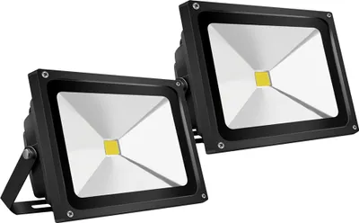 Produktbild von 2pcs 50W LED Fluter,Greenmigo IP65 Wasserdicht Schwarz Kaltweiß 120° LED Außenstrahler Fluter Flutlicht AC 85-265V Tageslichtweiß