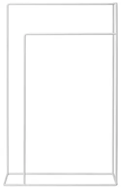 Productafbeelding van Atmooz Tulia handdoekhouder – Wit – Matwit, gepoedercoat metaal – 55x22x90 cm / 45x22x75 cm