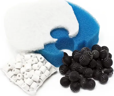 Immagine prodotto di Ricambio per filtro esterno per acquari SunSun HW-402B Set di materiali filtranti completo