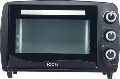 Produktbild von ICQN Minibackofen 15 Liter , 1200W, 90°C-230°C, 60 min. Timer, Anthrazit