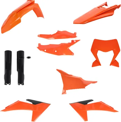Produktbild von ACERBIS Verkleidungskit 10 Teile 2025 Modell Orange/Weiß für KTM