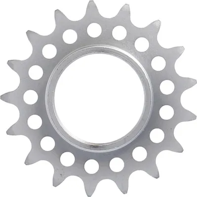 Produktbild von XLC Single Speed Ritzel 1/8',17 Zähne mit Gewinde matt verchromt, silber