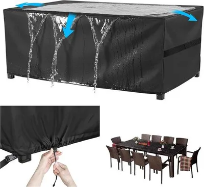 Productafbeelding van Tuinmeubelbeschermhoes, waterdicht - 242 x 162 x 100 cm, geschikt voor 6-8 personen